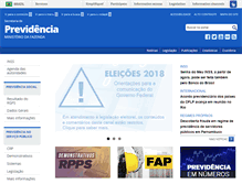 Tablet Screenshot of previdencia.gov.br